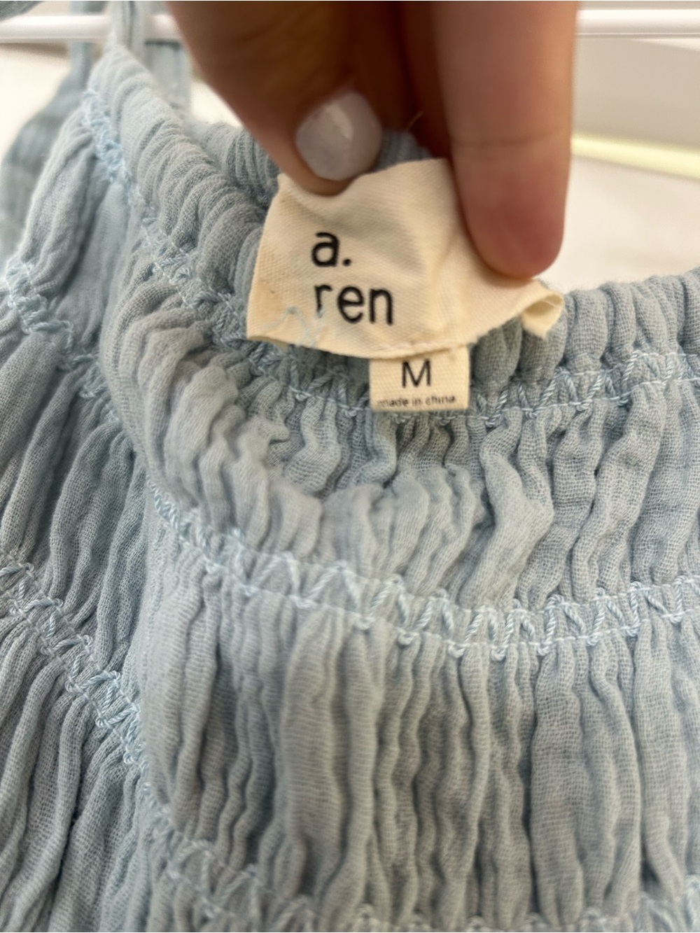 Worth Collective Light Blue Tie-Shoulder Maxi Dress — A. Ren - Picture 5 of 6